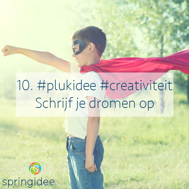 Plukidee 10 voor oneindige creativiteit: schrijf je dromen op