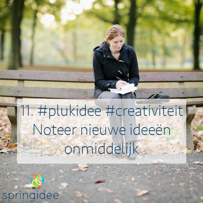 Plukidee 11 voor oneindige creativiteit: Noteer nieuwe ideeën onmiddellijk